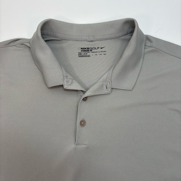 Nike Golf Dri-FIT Polo Shirt Men’s XXL Gray Short Sleeve Shirt - Picture 3 of 9